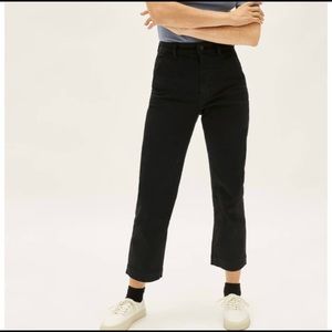 - Everlane black pants 12” rise size regular jeans
